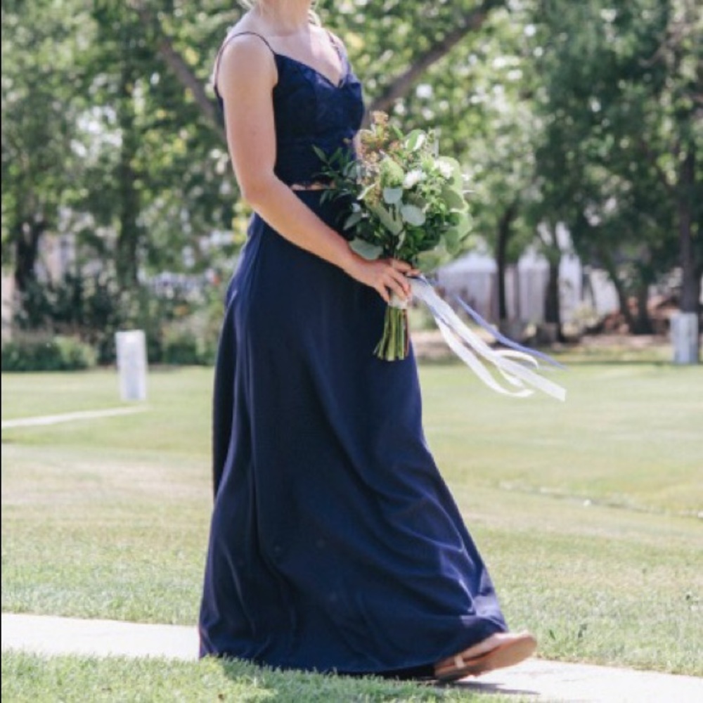 Size 2 Navy Bridesmaid Dress